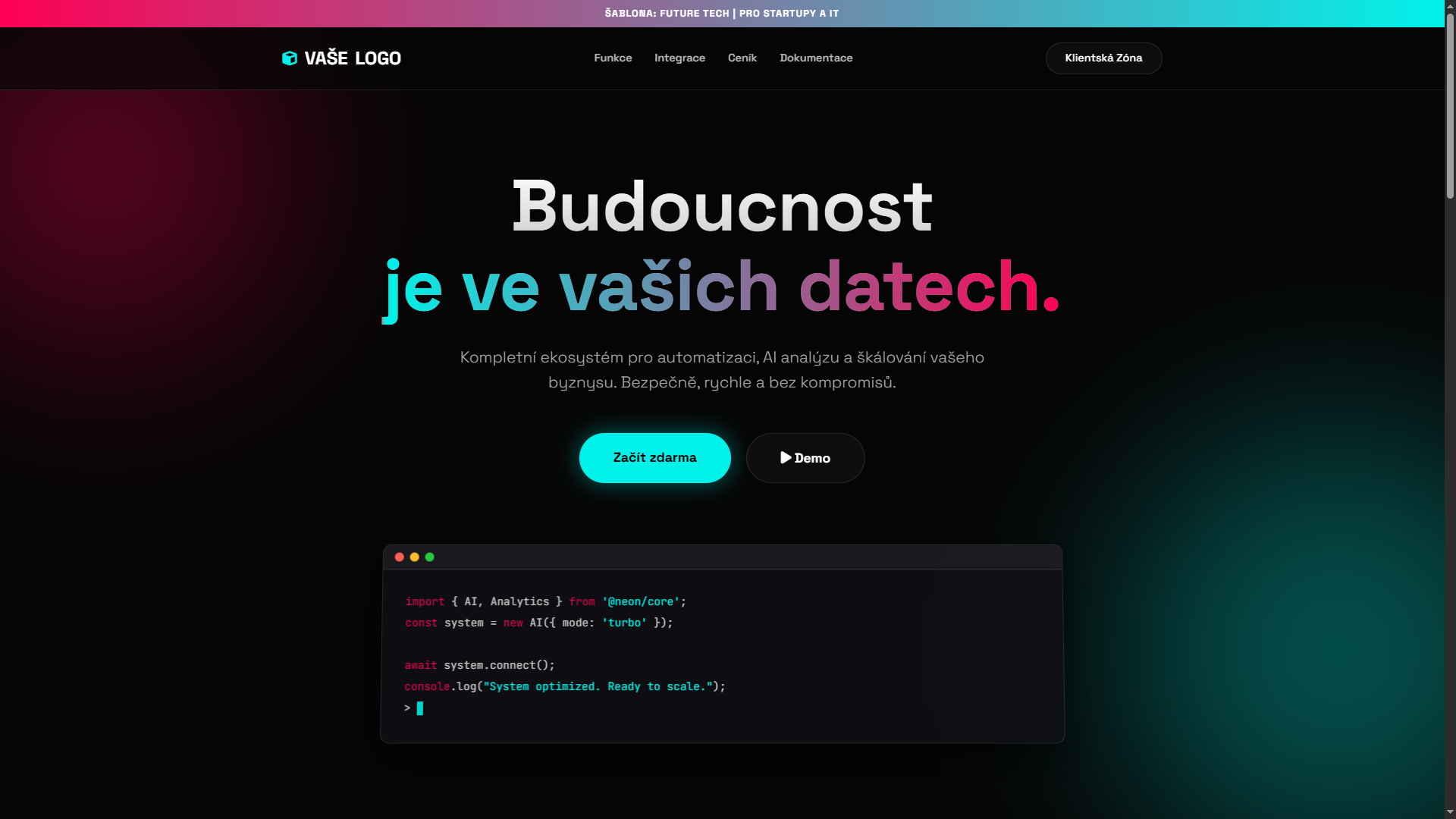 Neon Tech Web